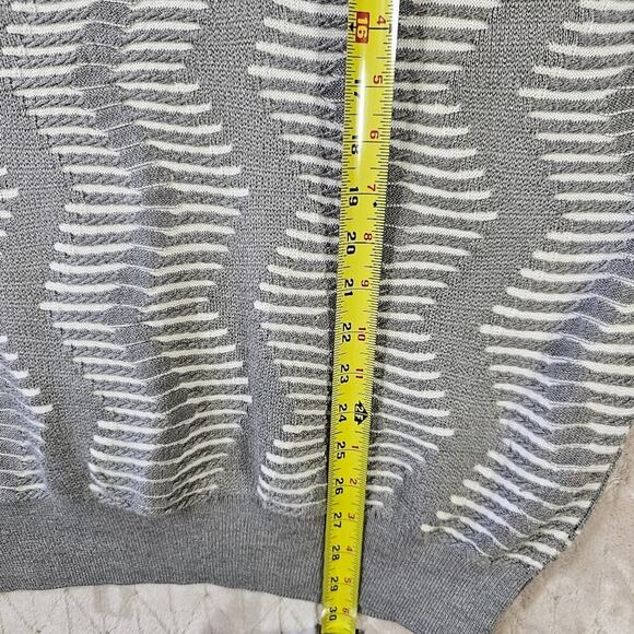 VTG Silversilk 3D Knit Turtleneck Sweater Mens XL Geometric Retro Heavyweight - Picture 4 of 8